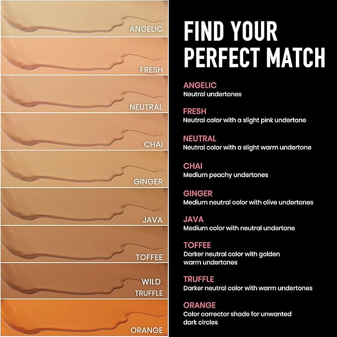 Frankie Rose Cosmetics Our Lil’ Secret Concealer – Sweat-Proof & Matte Under Eye Concealer, Long Lasting Concealer Full Coverage For Fine Lines, Dark Circles & Hide Imperfections - Java