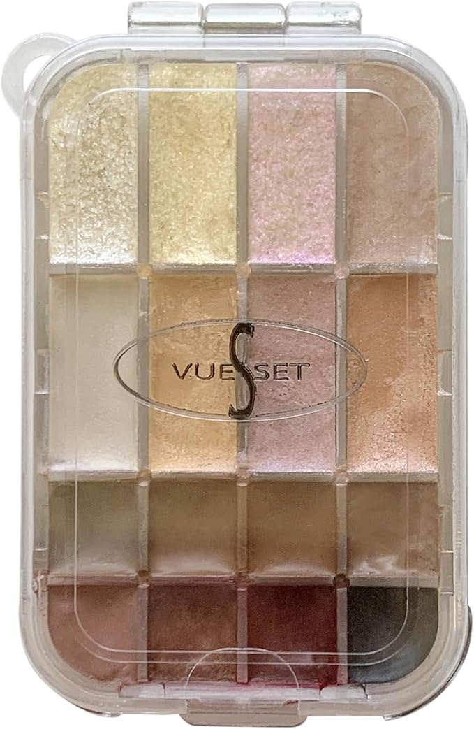 Lui, small empty makeup palette for depotting creams, 16 sections