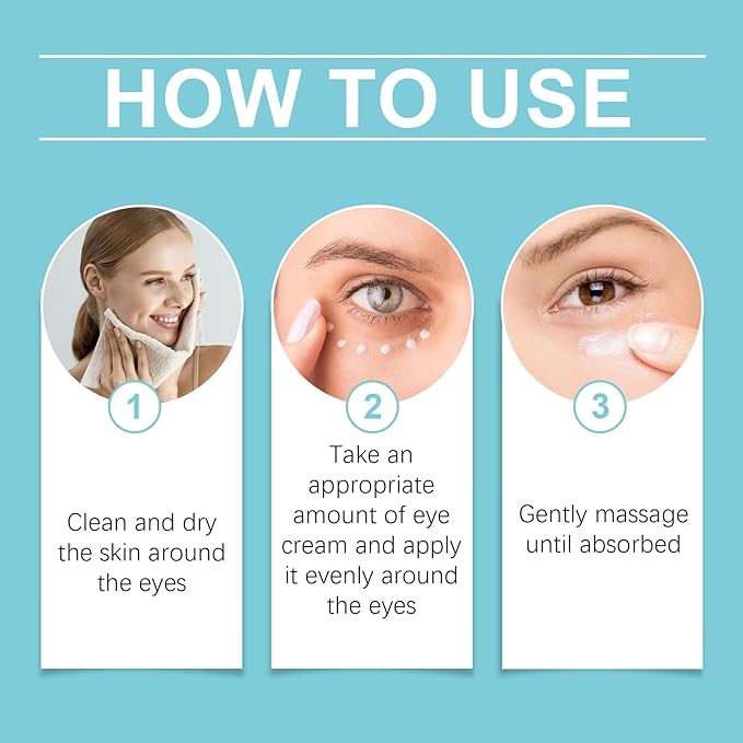 Instant Firm Eye Tightening Cream with Caffeine & Collagen & Vitamin E, Instant Firming Eye Cream, Eye Tightener Cream Travel Size 1 Fl Oz