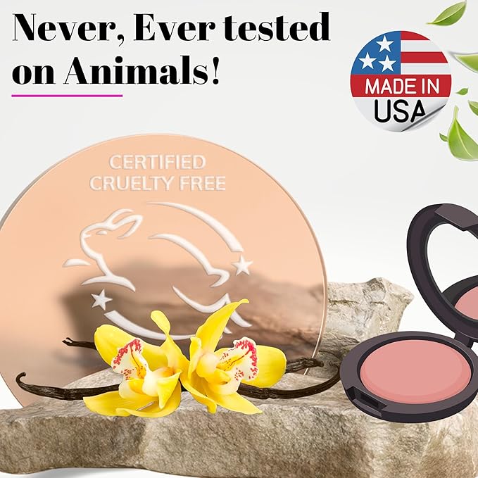 Better'n Ur Cheeks (DUSTY ROSE) MINERAL BLUSH | Made in USA | Pressed Powder | Organic | Cruelty Free | Talc Free | Paraben Free | Long Lasting