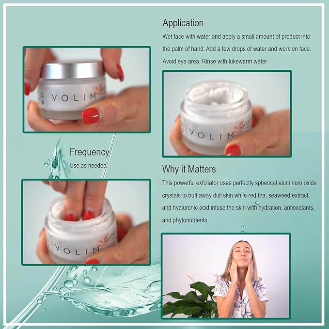 Love Scrub with Hyaluronic Acid Natural Face Exfoliator for Wrinkles, Acne, Fine Lines, Blackheads & Clogged Pores