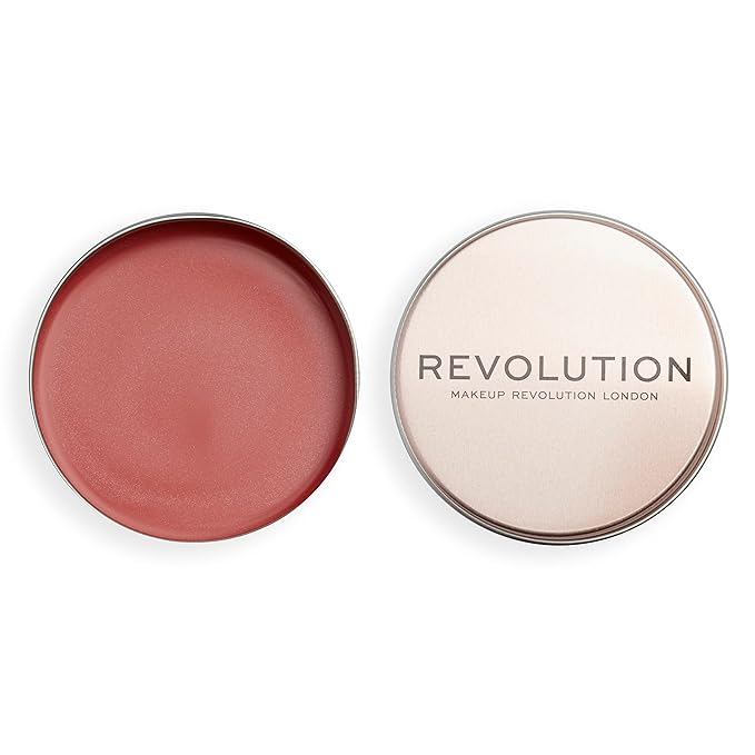 Revolution, Balm Glow, Multi-Use Balm for Cheeks, Eyes & Lips, Buildable Formula, Dewy Finish, Peach Bliss, 1.12 Oz.