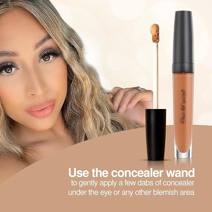 Frankie Rose Cosmetics Our Lil’ Secret Concealer – Sweat-Proof & Matte Under Eye Concealer, Long Lasting Concealer Full Coverage For Fine Lines, Dark Circles & Hide Imperfections - Truffle