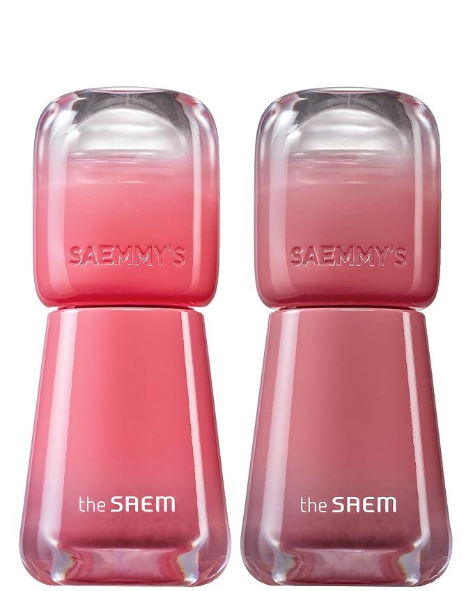 THESAEM Saemmy's Ade Shot Tint (03, 04) - Korean Lip Titnt, Water Gel Lip Stain with Plump Glowy Moisturizing Finish, Buildable Radiant Gloss, Long-Lasting Comfort, 0.1 fl.oz.