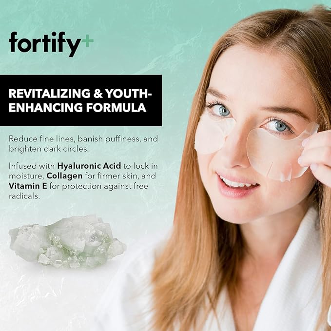 Under Eye Patches For Puffy Eyes and Dark Circles - Dermatologist Tested Anti-Aging - Ultra Hydrating, Anti Wrinkle Patches - Natural, Vegan, Clean Beauty, Korean Skin Care - 20 Pairs