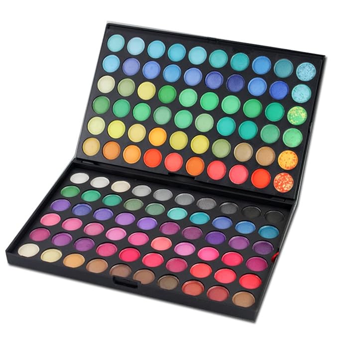 Pro 120 Colors Shimmer and Matte Eyeshadow Makeup Palette Cosmetic Contouring Kit #1 - Ideal for Professional and Daily Use