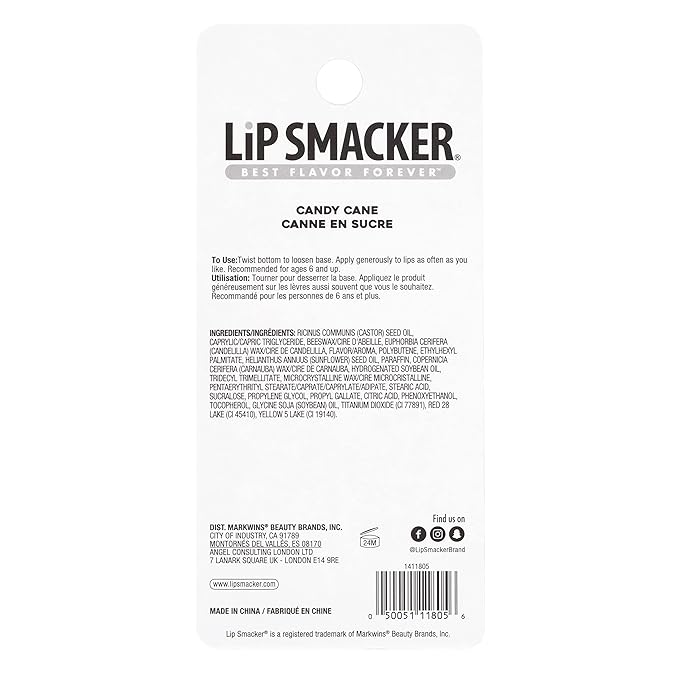 Lip Smacker Holiday Christmas Flavored Lip Balm Frappe Peppermint Stocking Stuffer Gift For Kids