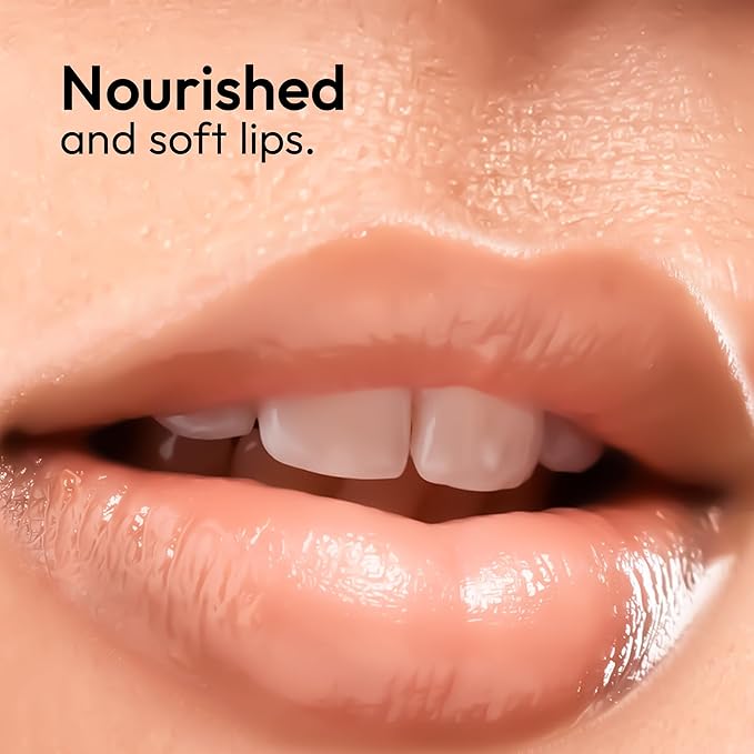 Lip Oil | 100% Plant-Derived & Vegan | Hydrating & Nourishing Lip Care with Squalane | 4-Ingredient Lip Oil Formula for Dry Lips | Lip Moisturizer Rich in Antioxidants and Vitamins | 0.33 oz