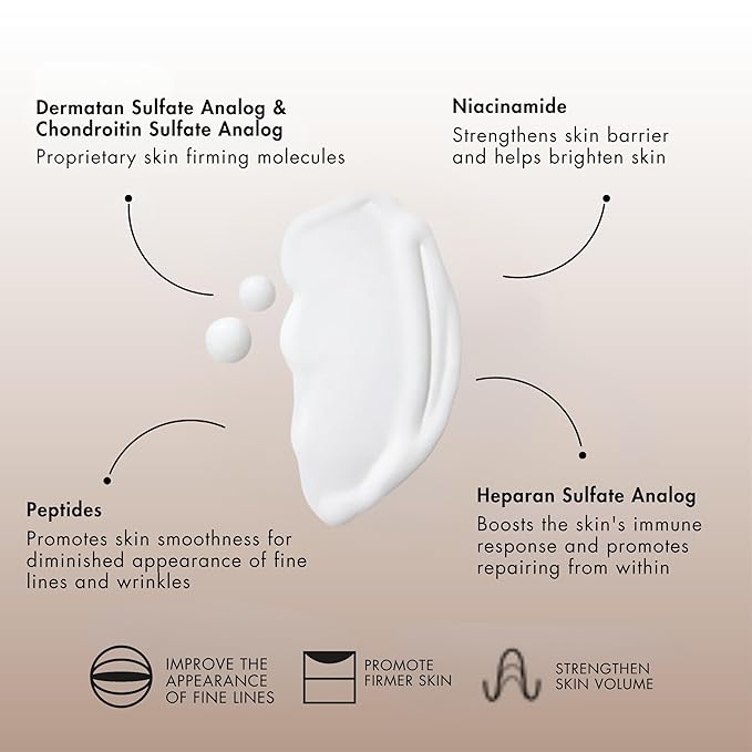 Senté HydraFirm Serum | Supports Collagen and Elastin Production | Restores Firmness and Volume | Formulated with Patented HSA and Peptides | 1 Fl Oz