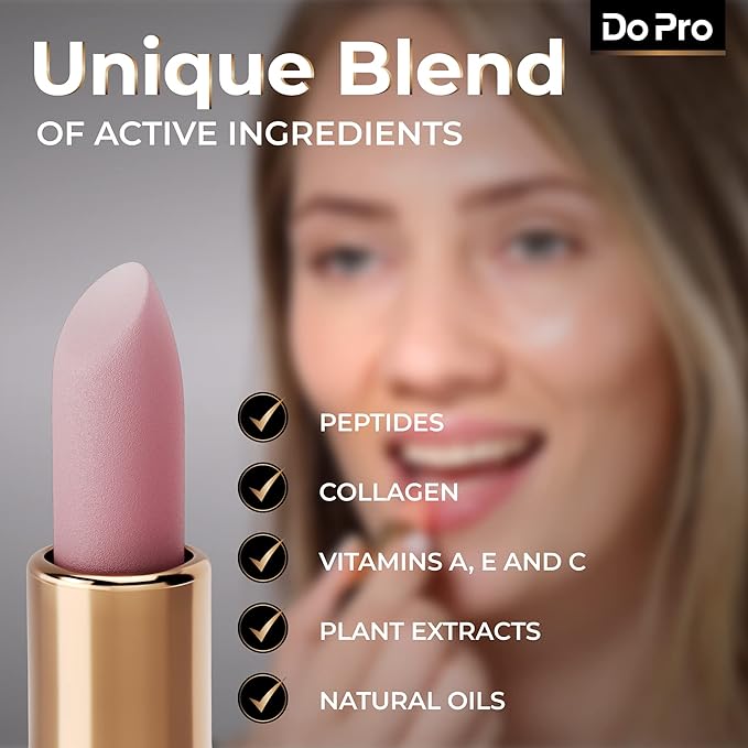 Gentle Lip Lift Stick Boost-In - Plumper Stick with Anti-Aging Stimulating Roller, Plumping Lip Stick with Hyaluronic Acid, Collagen, Vitamin C & E - Volumizing & Hydrating Lip Plumping Serum - 5ml