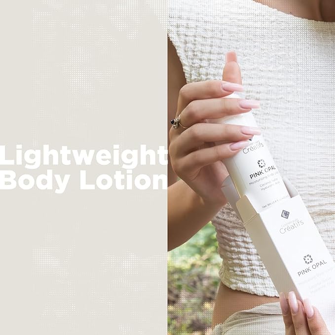 Pink Opal Moisturizing Body Lotion with Coconut Butter and Hyaluronic Acid, 3.4 fl. oz.