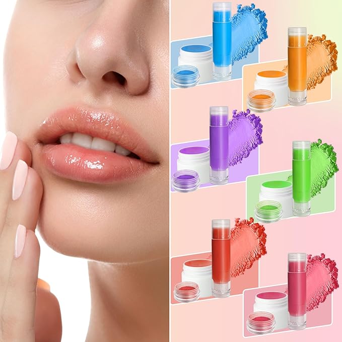 TSVATE DIY Lip Balm Kit, 47Pcs Lip Balm Making Kit for Kids, Make Your Own Lip Balm, DIY Lip Care Kit by Multi-flavor and Multicolored, DIY Makeup Set for Birthday Gift