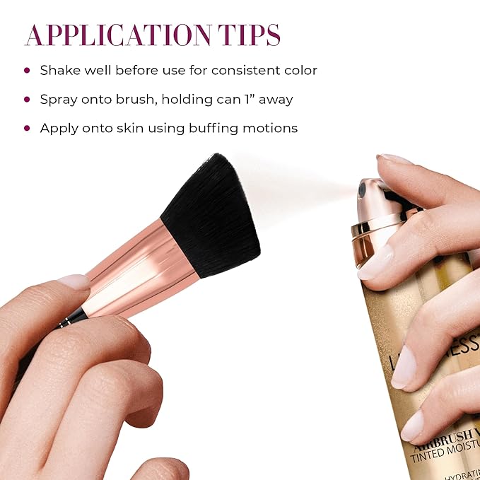 LUMINESS Airbrush Veil Tinted Moisturizer, Light Fair 010 - Lightweight, Hydrating, & Skin-Plumping Face Moisturizer Spray - Facial Skin Tint with Hyaluronic Acid, Ceramides, Glycerin, & Aloe