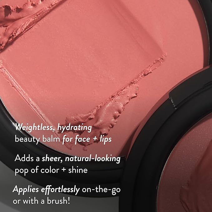 LAURA GELLER NEW YORK The Wonder Balm Complexion Enhancer - Hydrating Weightless Subtle Hint of Color + Glow for Mature Skin - Vegan Squalane - Apply to Cheeks & Lips (03 Rosy Refresh)