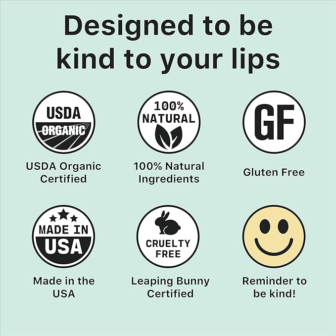 Kind Lips Lip Balm - Nourishing Organic Lip Care for Silky Smooth and Cracked Lips - BubbleGum Flavor Chap Stick and Lip Moisturizer - 100% Natural Ingredients - 0.15oz (Pack of 1)