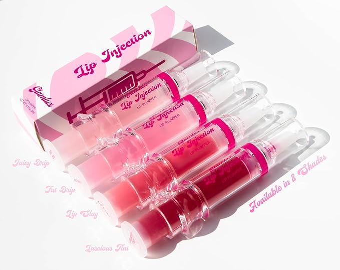 Lip Injection Fake A Lip Flip! (Lip Slay) Plumping Gloss, Lip Plumping Booster Syringe Fuller Lips Instantly, Natural Lip Enhancer, Ultra Hydrating, Volumizes, Plump & Pout Girls & Women