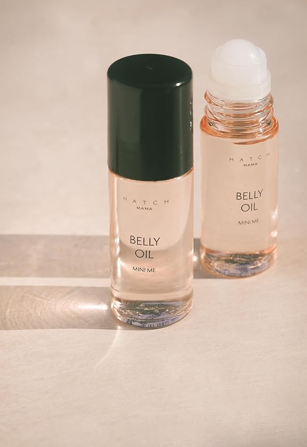 HATCH Belly Oil, Pregnancy & Postpartum Skincare for Stretch Marks, Quick-Drying for Full Body & Soothes Irritation, Plus Vegan, Clean & Plant-Based, 1 Fl Oz