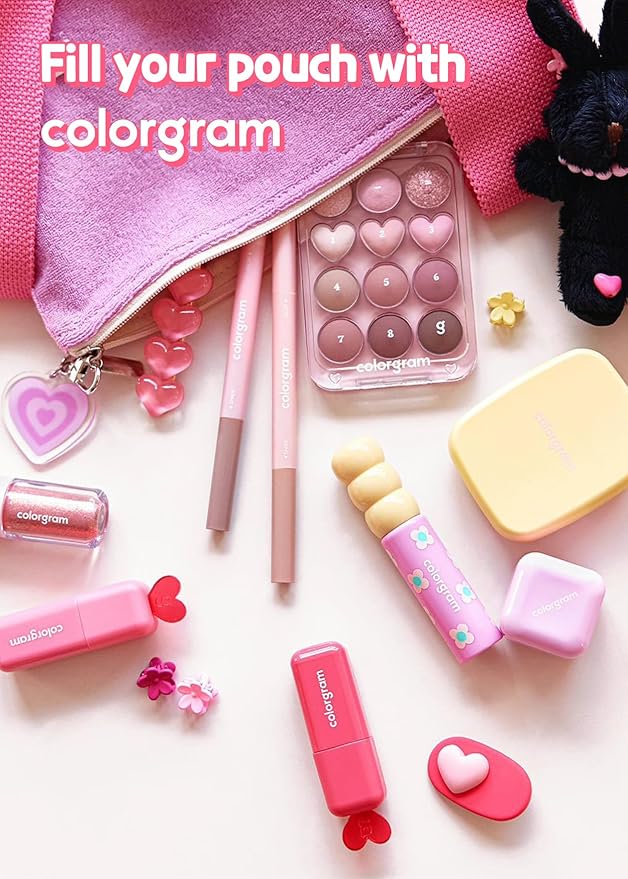 COLORGRAM Juicy Blur Tint 08 Cooling Strawberry | Daily Semi-Matte, Semi-Glossy, Long-Lasting Lip Stain, Moisturizing, Buildable & Blendable, highly Pigmented (0.12 Fl. Oz.)