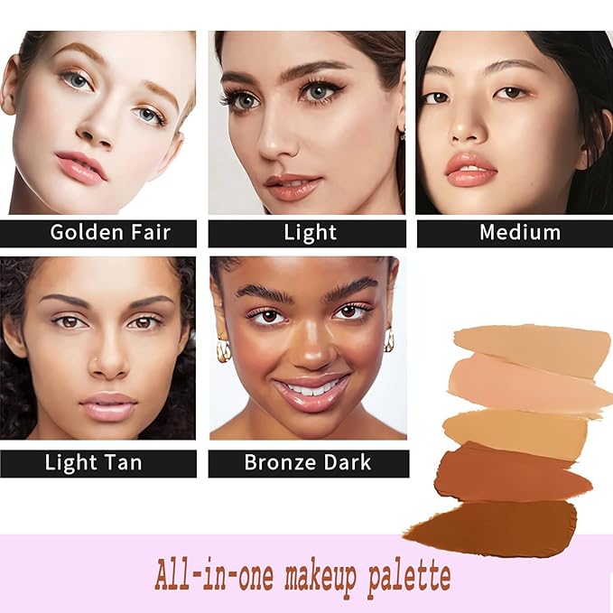12 Color Correcting Concealer Palette, Cream Color Corrector Contour Makeup Palette，Contouring Foundation Highlighting Concealer Palette for Conceals Dark Circles, Redness, Acne, Blemish
