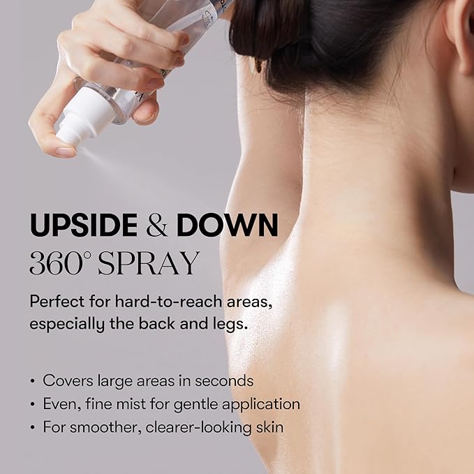 VT COSMETICS 7% Glycolic Acid Reedle Shot Head-to-Toe Mist with Niacinamide, Exfoliating Spray for Bumpy & Strawberry Skin, Dark Spots, Skin Texture, Keratosis Pilaris, Korean Skincare (4.05 fl oz)