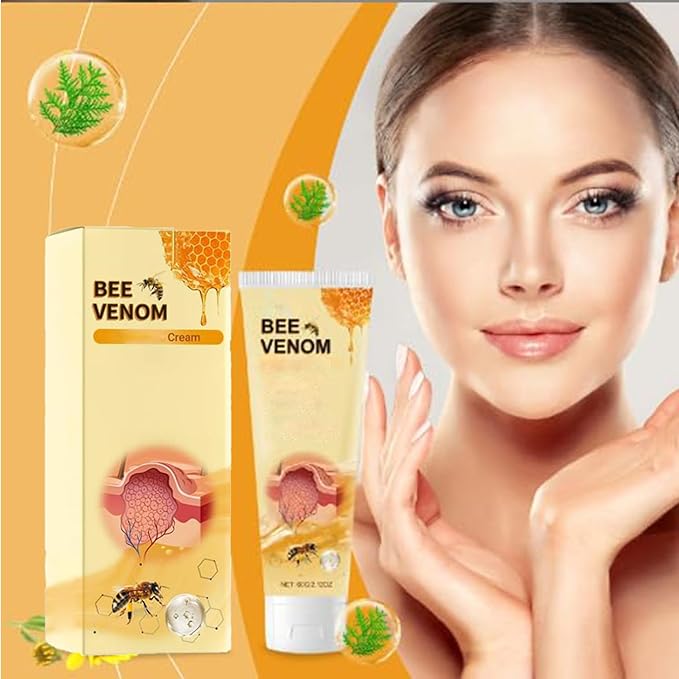 Bee Venom Professional Gel,New Bee Venom Cream for Neck,Waist,Back,Hands,Feet and Legs