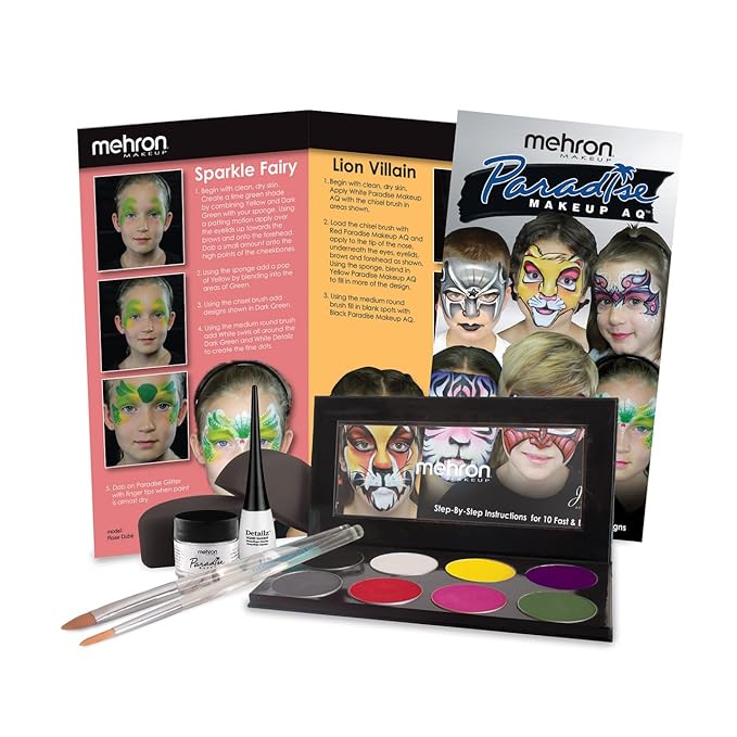 Mehron Makeup Premium Character Kits| Makeup Kits for Halloween & Cosplay| Made in the USA | Complete Kit | Includes all Makeup, Tools, & Instructions on How to Create the Look | (Children's Face)