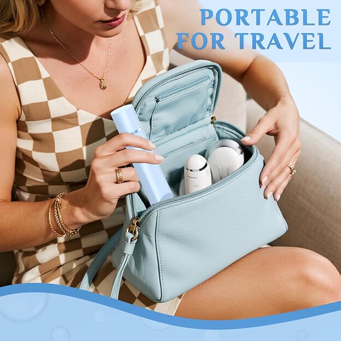 2025 New 2-in-1 Electric Bikini Trimmer for Women - Dual Head Electric Razor,Waterproof Painless Bikini Shaver, Pubic Hair Trimmer for Private Area & Body Hair, Blue