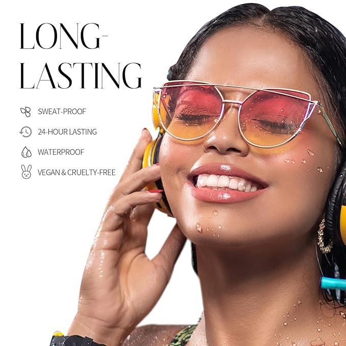 Blush Stick, Cream Blush for Cheeks and Lip Tint, Dewy Finish, Buildable & Blendable Color, Lightweight & Long-Lasting Formula | Salad Day-Coral & Angled Blush Brush（0.53fl.oz）