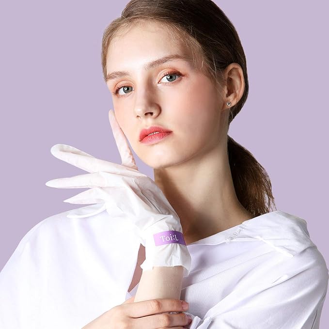 Toi:L Extra Silky Hand Mask 5 Pairs, Korean Moisturizing Gloves for Dry Hands with White Truffle, Green Caviar & Peptides, Repairing and Softening Hand Care Treatment for Aging, Cracked, and Dry Skin
