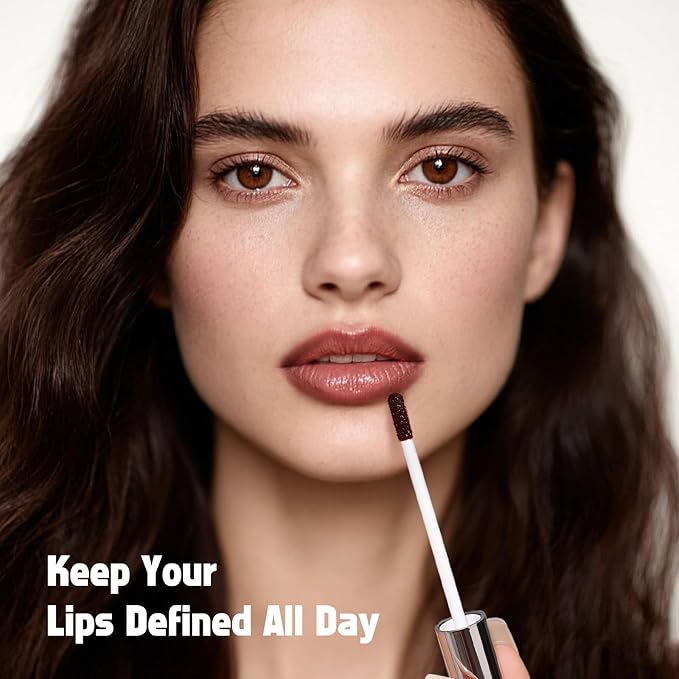 KIMUSE Peel Off Lip Liner Stain, Long Lasting Lip Tint Stain Peel Off, Waterproof, Transfer-Proof, Highly Pigmented Color Peel Off Lip Stain Liner, Matte Finish