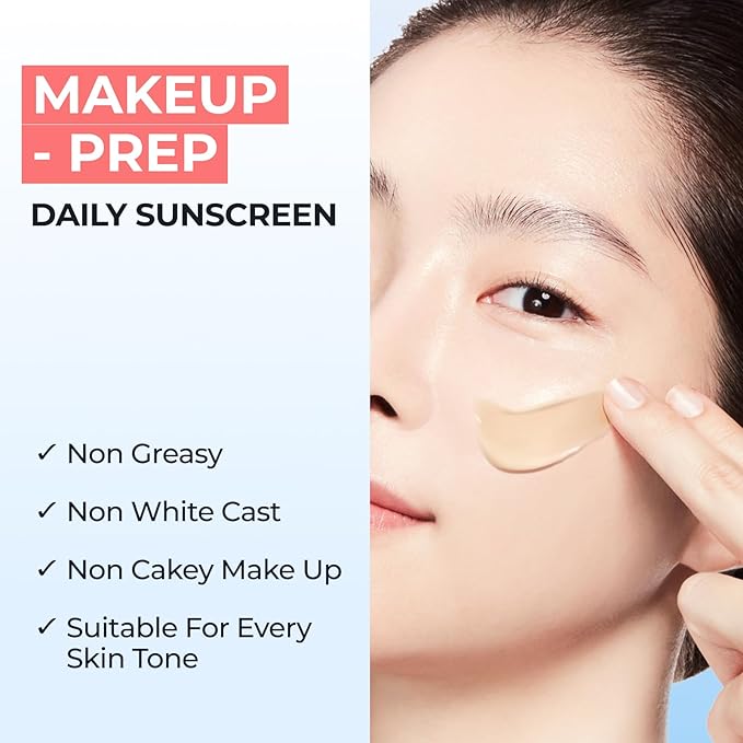 SPF 50 DOMINAS Tinted Sunscreen Moisturizer (1.7fl oz) - Tone Correction, Korean Skin Care, Broad-Spectrum UV Defense Sunblock, Water-in-Oil Formula for Lightweight, Panthenol, Sun Cream