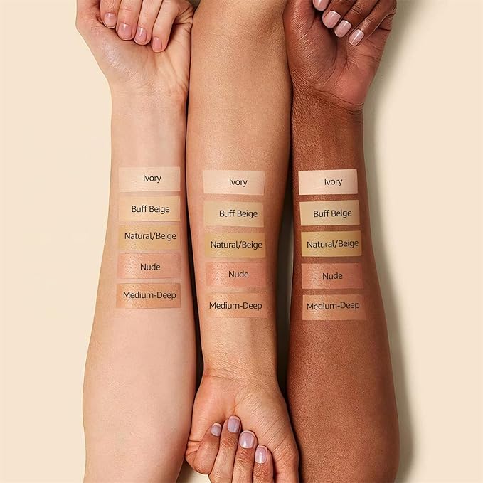 Mushroom Head Air Cushion CC Cream - BB Cream Face Makeup Foundation for Mature Skin Moisturizing Concealer Brighten Long-Lasting, Even Skin Tone for All Skin Types (2PCS Natural)