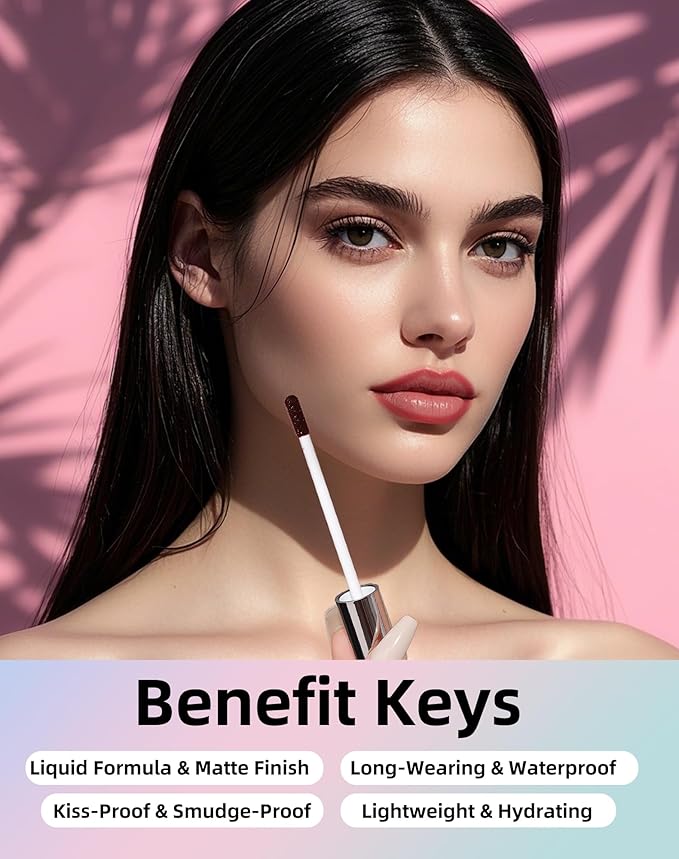 KIMUSE Lip Stain Peel Off, Peel Off Lip Liner Stain with Tweezer, Long Lasting, Waterproof, Transfer Proof Lipstains Color, Smudge-Free, Easy Removal, Matte Finish