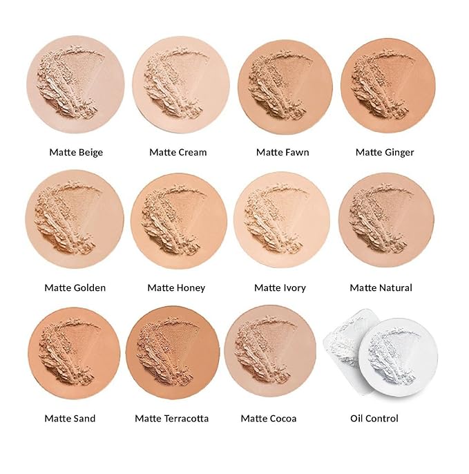 Jolie Shine Absorbing Oil Free Pressed Powder - Matte Finish (Matte Natural)
