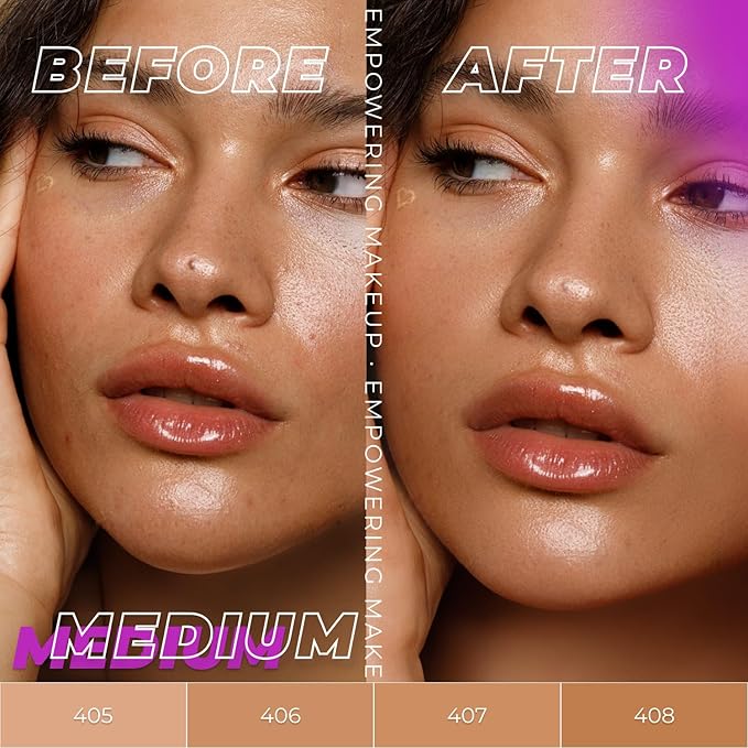 Lamel- Oh my Clear Face Foundation-405 Buff Beige | Contains tea tree extract and salicylic acid |Controls sebum production |Anti-blemish formula |Oil free foundation | 40ml