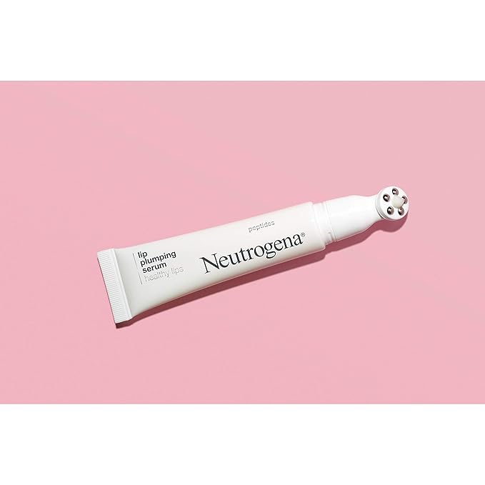Neutrogena Healthy Lips Plumping Serum, Lip Enhancer with Peptides Nourishes and Promotes the Appearance of Naturally Fuller and Plumper-Looking Lips, 0.5 fl. oz