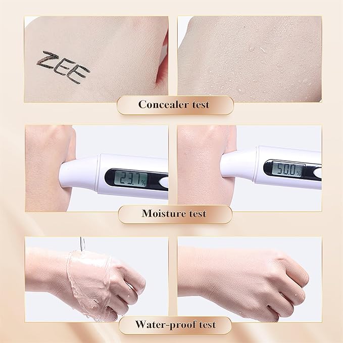 Mushroom Head Air Cushion CC Cream - BB Cream Face Makeup Foundation for Mature Skin Moisturizing Concealer Brighten Long-Lasting, Even Skin Tone for All Skin Types (2PCS Medium Deep)