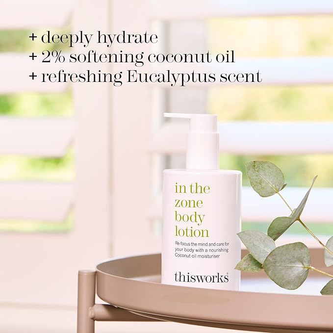 THISWORKS In The Zone Body Lotion, Natural Therapeutic Lotion, 300ml, 10.1 fl. oz