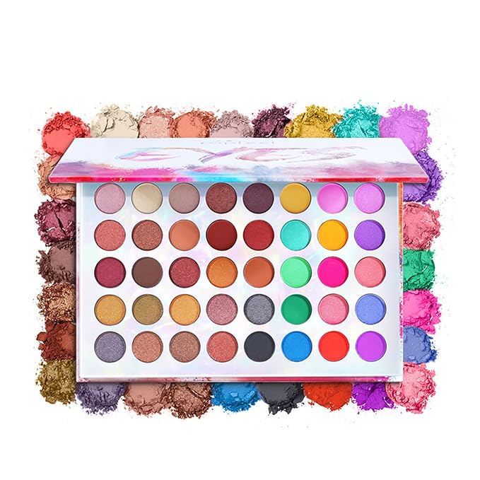 All in One Makeup Kit for Women Full Kit Girls Makeup Gift Sets Xmas Essential Bundle Include Eyeshadow Palette Lipstick Blush Concealer Eyeliner Mascara Foundation Brush Eyebrow Pencil