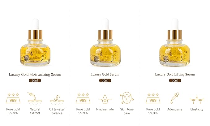 YEDAM YUN BIT Prime Luxury Gold Women Skin Care Set With Skin, Emulsion, Cream, Serum, Wrinkle Care Nourishing And Moisturizing, Calming Korea Cosmetics