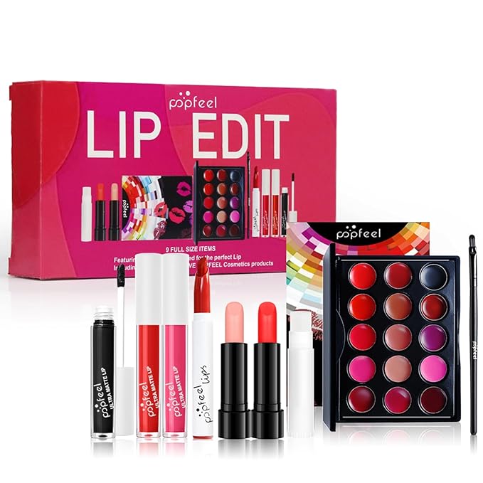 All in One Makeup Kit for Women Full Kit Girls Makeup Gift Sets Xmas Essential Bundle Include Eyeshadow Palette Lipstick Blush Concealer Eyeliner Mascara Foundation Brush Eyebrow Pencil
