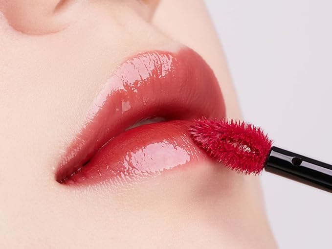 JUNG SAEM MOOL LIP-PRESSION Glow Lasting Tint 0.14 Fl Oz, Water-In-Oil Gloss Tint for Hydrated, Plump Lips, Non-Sticky Comfortable Fit for Radiant Lip Stain, Korean Lip Makeup (Dolce Rose)