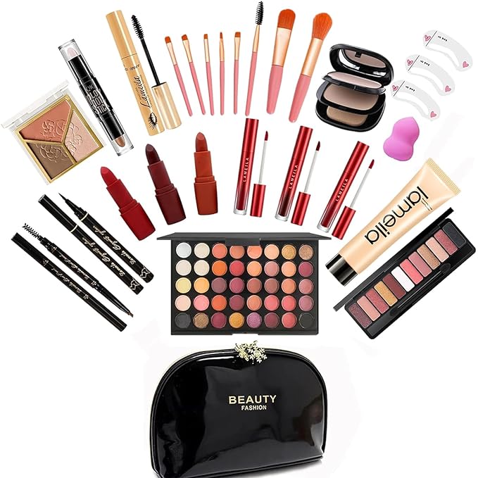 M Professional Makeup Kit, 31 Pcs All-in-one Makeup Kit,Makeup Kit for Women Full Kit,Makeup Gift Set for Women girls(HZJ-001)