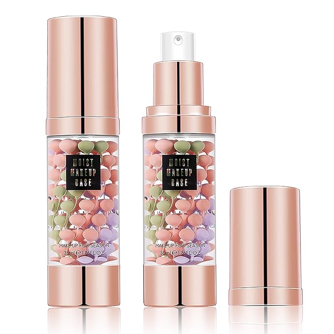 SIAMHOO One Step Face Primer Makeup Tricolor Tinted Moisturizer Skin Tone Correcting and Brightening Primer for Glowing and Flawless Makeup, 35ml - 1pcs