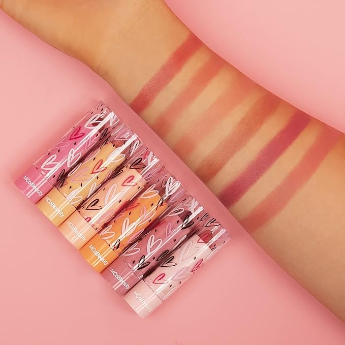 MCoBeauty Big Beauty Love Tinted Lip Balms Pack - Delicious Collection Of Scented Lip Balms - Provides Long-Lasting Moisture And A Soft Scent - Enriched With Natural Oils And Waxes - 6 Pc