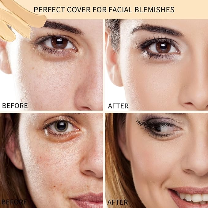 5 In 1 Multi-Use Correcting Concealer Palette,Waterproof Long Lasting Contour Palette,Professional Creamy Concealer Kit for Women,Easy to Create Full Coverage and Natural Finish.#2