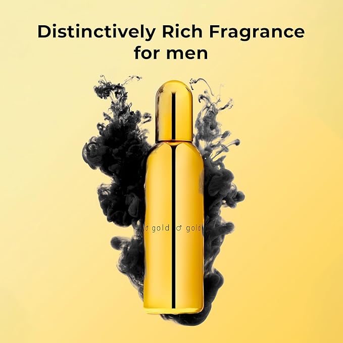 COLOUR ME Gold Homme Perfume. 100 ml Eau de Parfum Men, Luxury Fragrance - Aftershave, Long Lasting Perfumes for Men by Milton-Lloyd