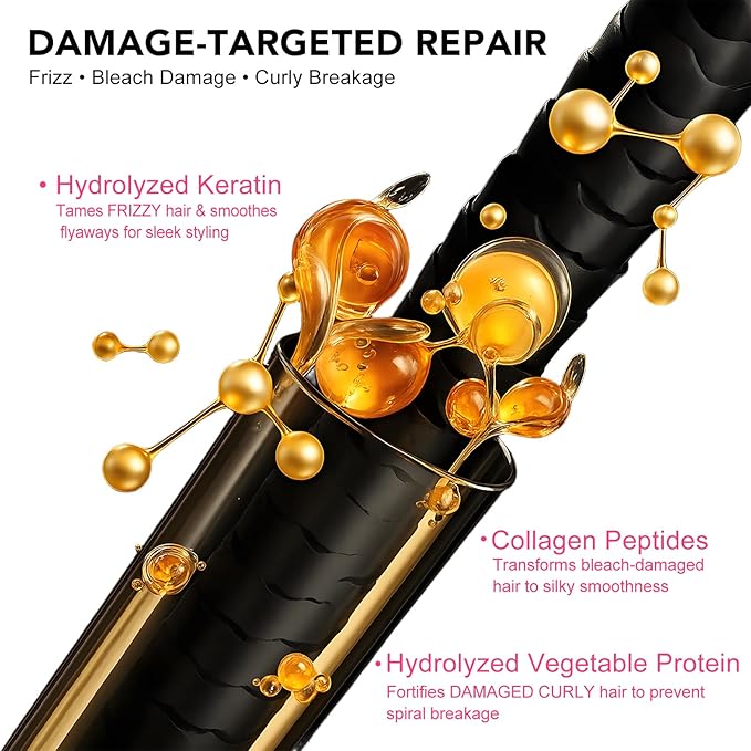 Keratin & Collagen Repair Hair Mask for Damaged Hair | Deep Conditioner Revives Dry, Frizzy, Bleached & Color-Treated Hair | With Argan Oil & Biotin | Treatment for Split Ends | 500ml