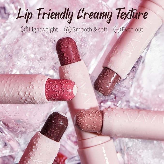 Tinted Lip Balm, Natural Semi-Gloss Finish, Hydrating / Coloring 2 in 1 Lip Stick for Girls & Women 01 Dark-Mauve