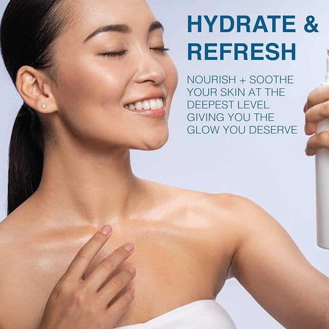 | Face & Body Mist Spray - Hydrating Coconut Water With Moisturizing Hyaluronic Acid | Instant Cooling, Conditoning, Hydrating | 8 FL OZ